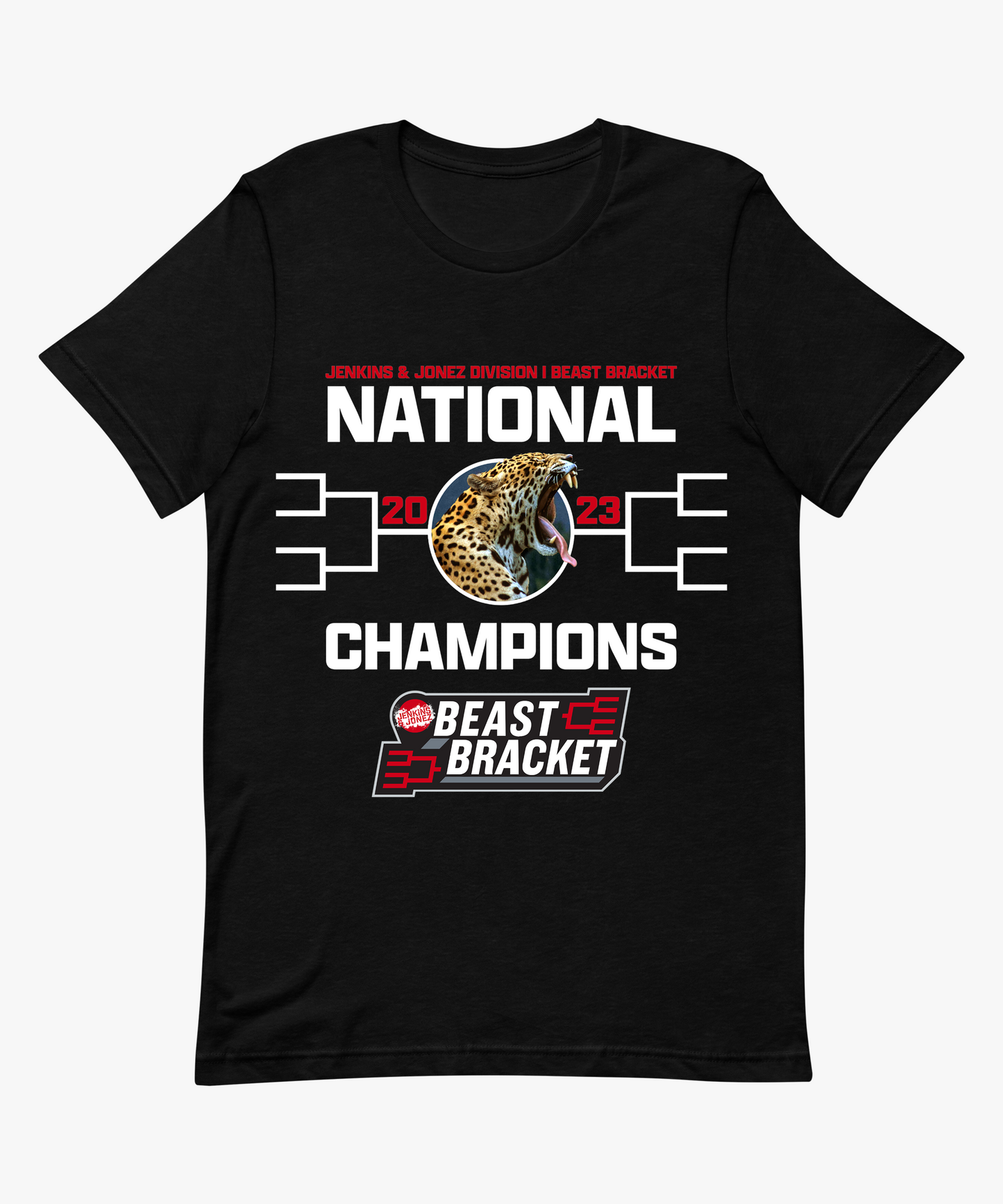 Jenkins & Jonez Beast Bracket 2023 Championship Tee