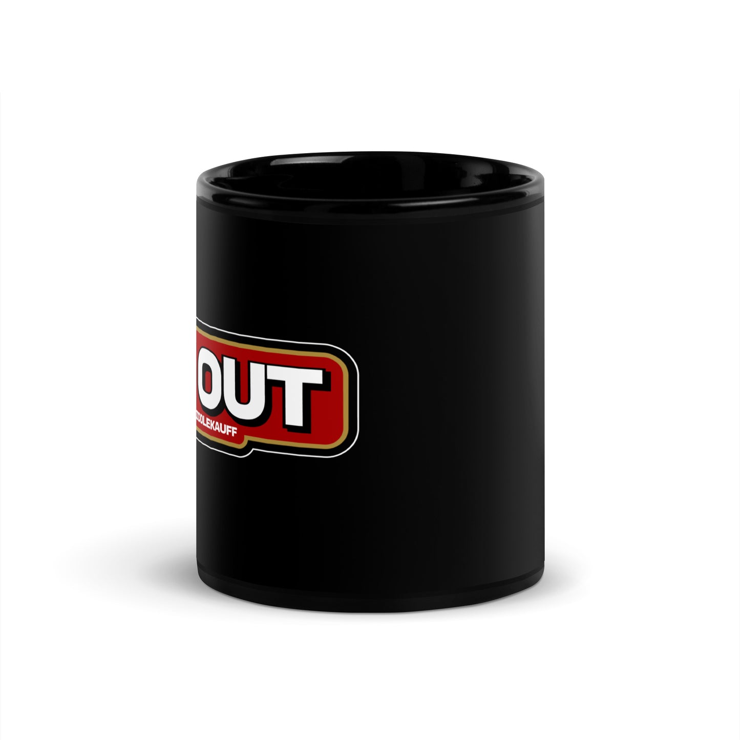3 And Out - Black Glossy Mug